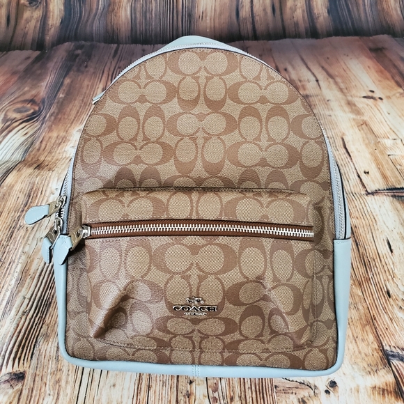 Coach Backpack Charlie Leather Medium - Picture 2 of 13